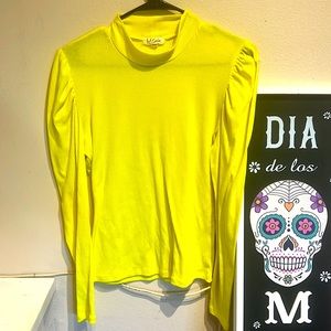 Full Circle Yellow Turtle Neck Tee